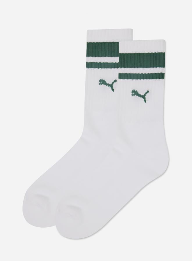 PUMA Pack of 2 - Striped Heritage Crew Socks 