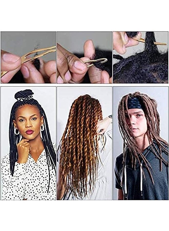 NIBEMINENT 11-Piece Dreadlock Crochet Hook Tool Set Multicolour - Image 5