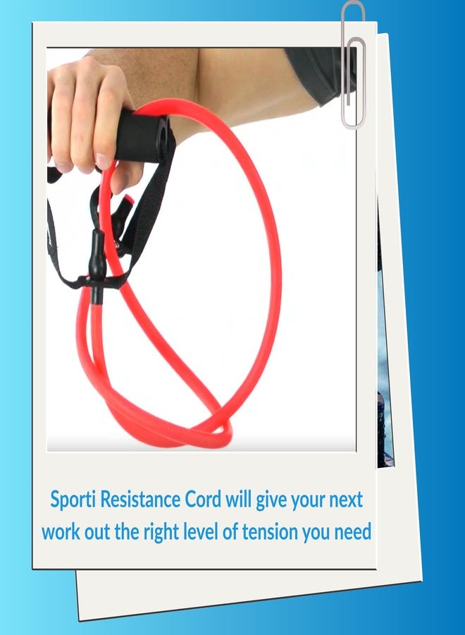 Sporti حبل مقاومة خفيف من سبورتي - أحمر - Image 5