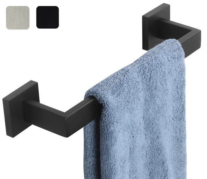12 INCH TOWEL BAR FOR BATHROOMS 121624283236 INCH STAINLESS STEEL 304 MATTE BLACK TOWEL HOLDER MODERN SQUARE TOWEL ROD RUSTPROOF WALL MOUNT MATTE BLACK 12 INCH