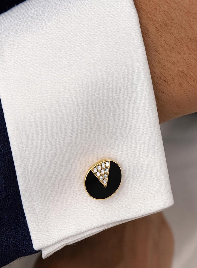 VOYLLA Statement Imperial Black Cufflinks,Casual,Party,Weddig,Festive,Formal,Gift for him,Secret Santa Gift,Stylish Mens Accessories - Image 3