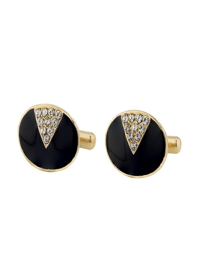 VOYLLA Statement Imperial Black Cufflinks,Casual,Party,Weddig,Festive,Formal,Gift for him,Secret Santa Gift,Stylish Mens Accessories - Image 4