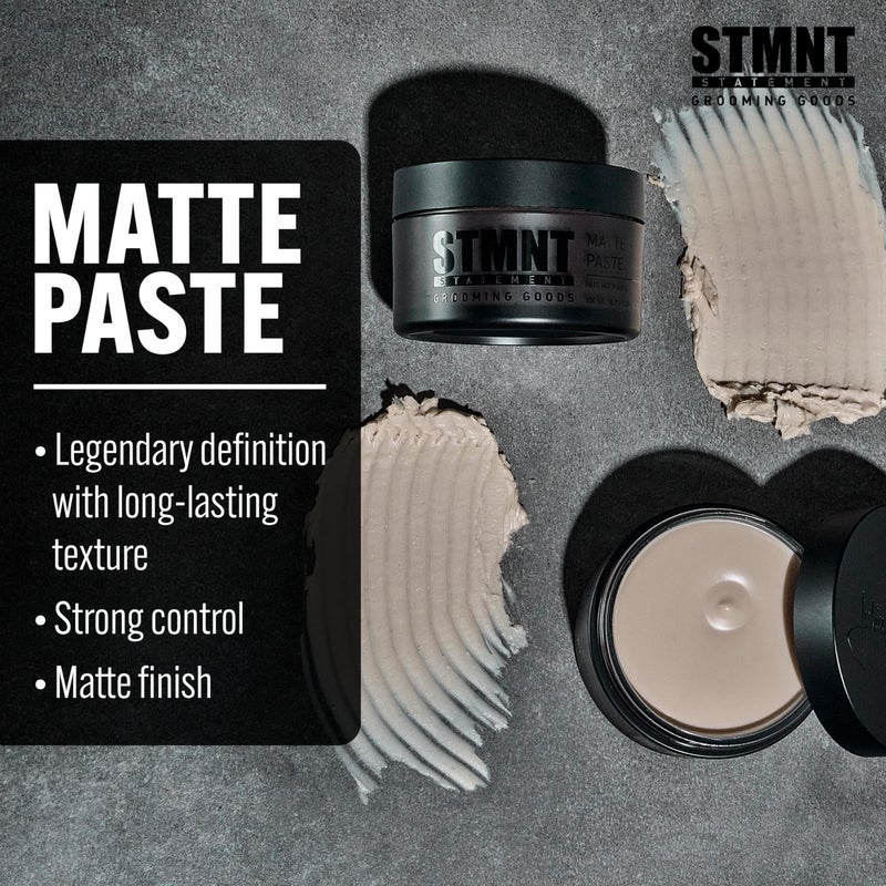 STMNT معجون غير لامع من STMNT Grooming Goods، 3.38 أونصة | تحكم قوي | تركيبة غير دهنية - Image 2