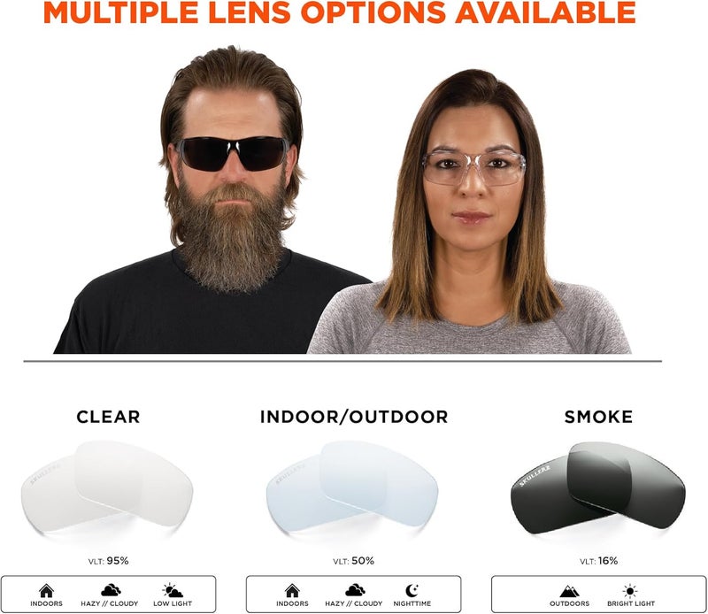 Ergodyne Skullerz VALI Frameless Safety Glasses Lightweight IndoorOutdoor Lens - Image 5