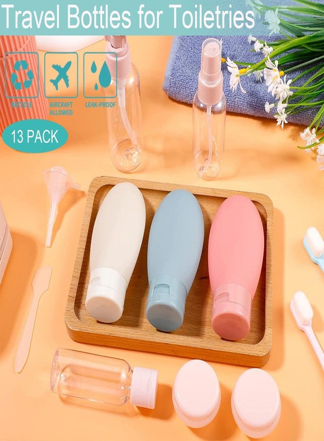 Maggidea Travel Bottle Set, 11PCS Travel Bottles for Toiletries, Leak Proof Refillable Squeezable, Empty Containers with Bag for Toiletries, Cosmetic, Shampoo, Conditioner, Lotion, 12pcs - Nordic Style, Travel - Image 2