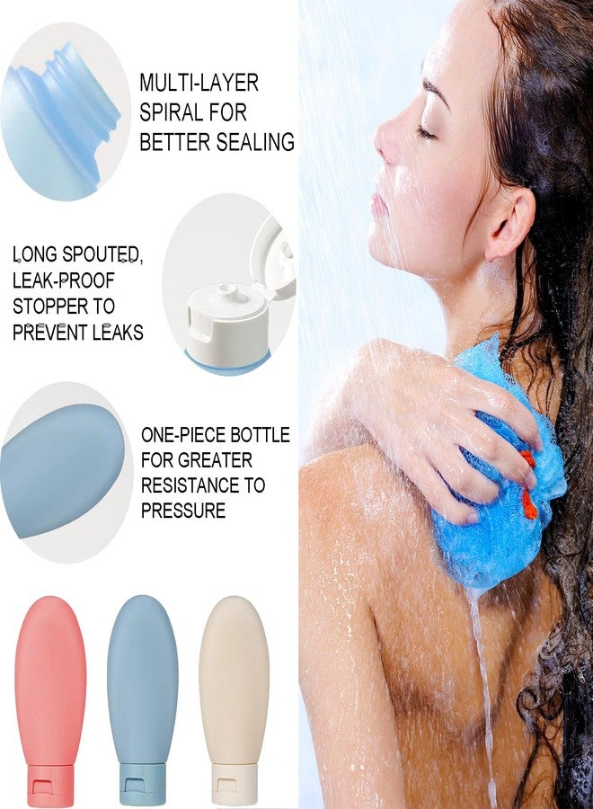 Maggidea Travel Bottle Set, 11PCS Travel Bottles for Toiletries, Leak Proof Refillable Squeezable, Empty Containers with Bag for Toiletries, Cosmetic, Shampoo, Conditioner, Lotion, 12pcs - Nordic Style, Travel - Image 4