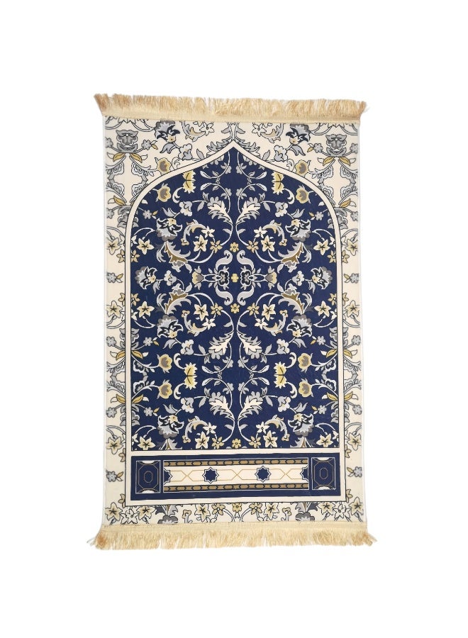 فولانري سجادة صلاة إسلامية كبيرة وسميكة محمولة، سجادة إسلامية للصلاة اليومية ورمضان والعيد - Image 1