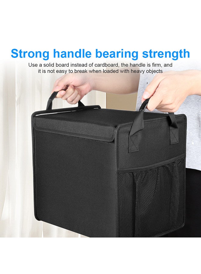 Car Trunk Organizer Bag Insulated Waterproof for Car Sedan SUV MPV  Foldable 600D Oxford Cloth Travel Organization Storage Box with 2 Mesh Bag Portable Handle  - Image 4