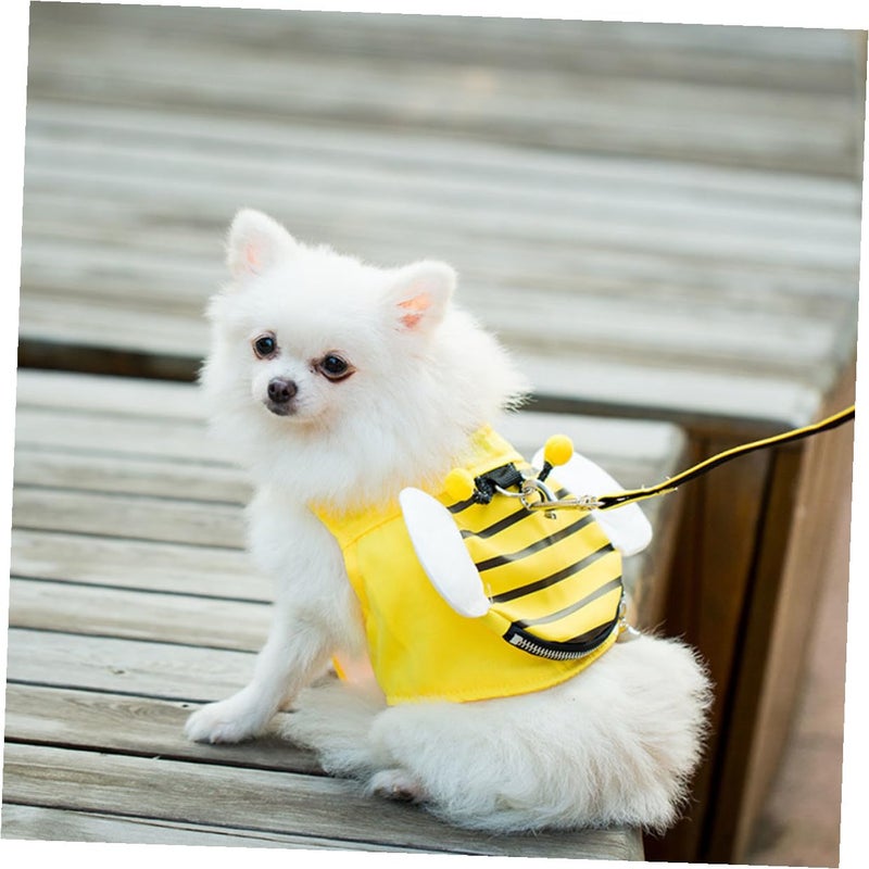 Soft Mesh Dog Vest Harness And Leash Set With Insect Pattern Small Size For Puppies - Image 5