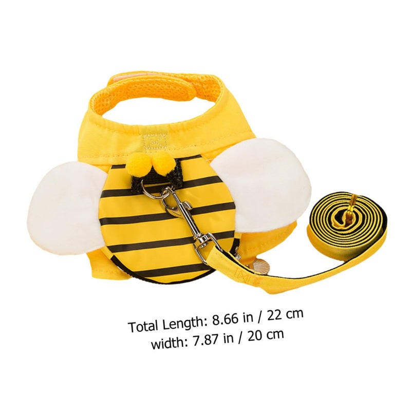 Soft Mesh Dog Vest Harness And Leash Set With Insect Pattern Small Size For Puppies - Image 3