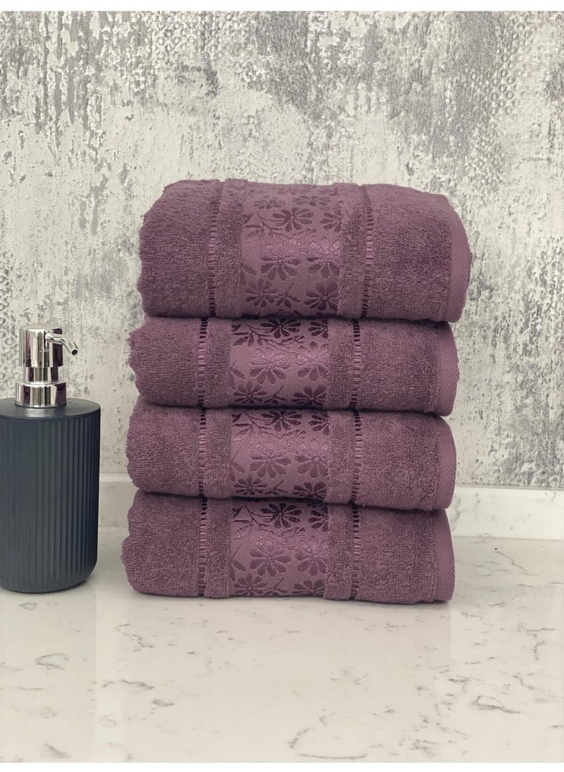 Blossom Hand-Face Towel 4 Pieces-Plum - pzsku/Z0687979336708E8F1AB1Z/45/_/1739953439/791e2076-3993-468b-86a8-07739e4741e6