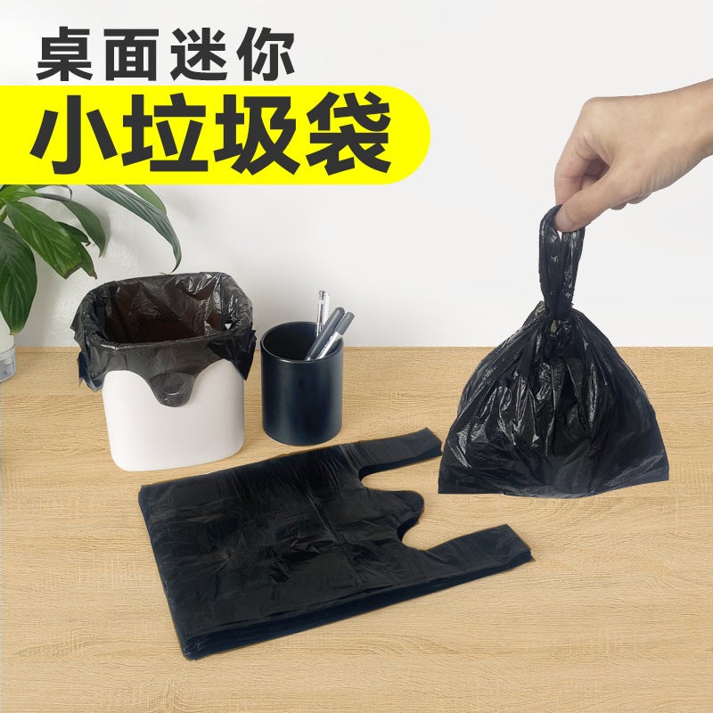 Small Desktop Trash Bags, Mini Office Trash Can Bags, Thickened Disposable Plastic Bags For Kitchen And Office Use - Image 1