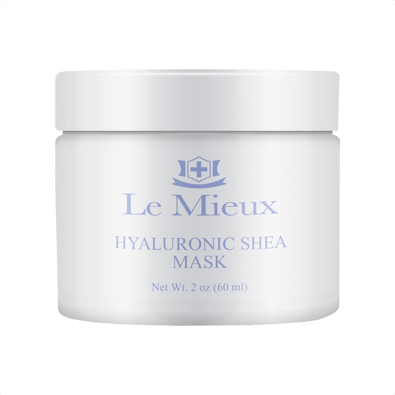 Le Mieux Hyaluronic Shea Mask - Hydrating Cream Mask for Dry & Mature Skin with Shea Butter & Botanical Extracts, Hyaluronic Acid Facial Mask with No Parabens or Sulfates (2 oz / 60 ml) - Image 1