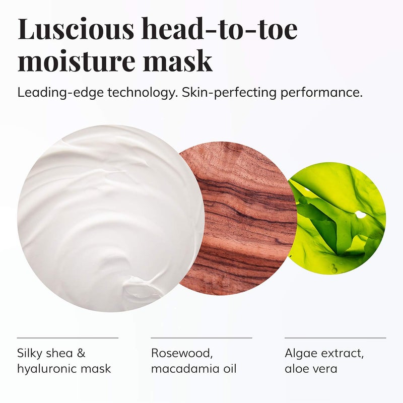 Le Mieux Hyaluronic Shea Mask - Hydrating Cream Mask for Dry & Mature Skin with Shea Butter & Botanical Extracts, Hyaluronic Acid Facial Mask with No Parabens or Sulfates (2 oz / 60 ml) - Image 2