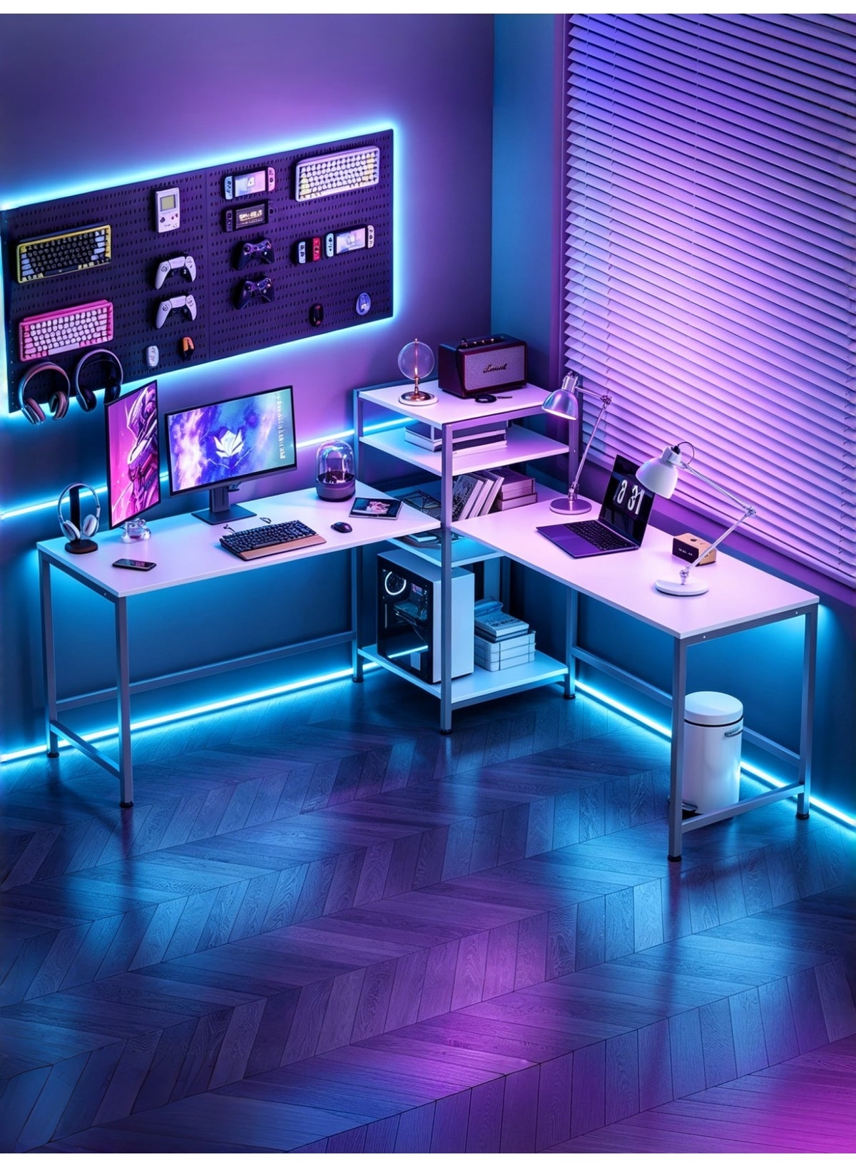 sheidlin Sheidlin l-shaped Gaming Computer Desk