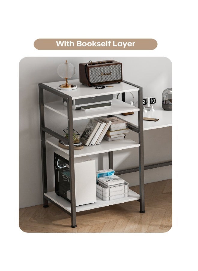 SHEIDLIN L‑Shaped Reversible 2‑Person Gaming Computer Desk With 4‑Tier Storage Shelf Sturdy Metal Frame Large Desktop For Home Office Gaming - Image 2