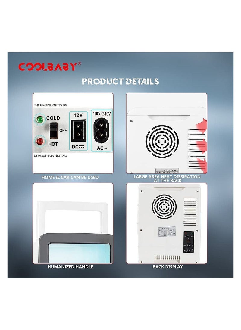 Cool Baby COOLBABY 10L Car Refrigerator 220V/12v Mini Cooling Warming Refrigerators Fridge Freezer Cooler Travel  - Image 2