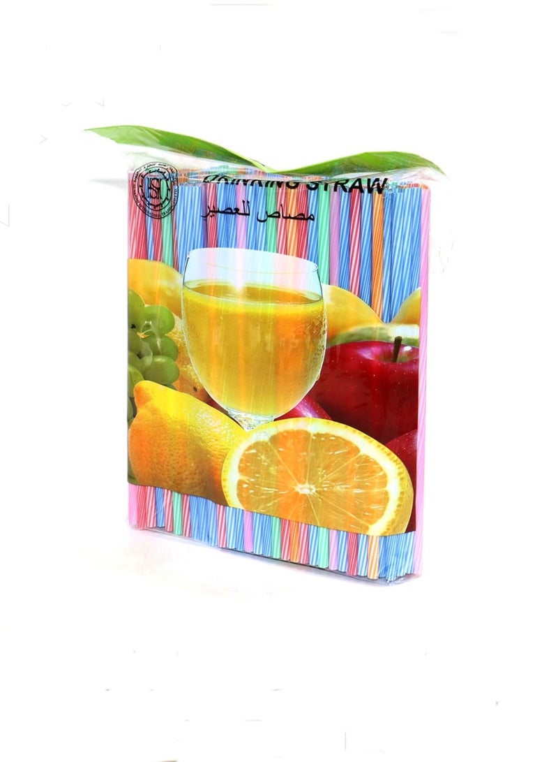 ALSAHAH Colorful juice straw made of 250 tablets in a bag  - Image 2
