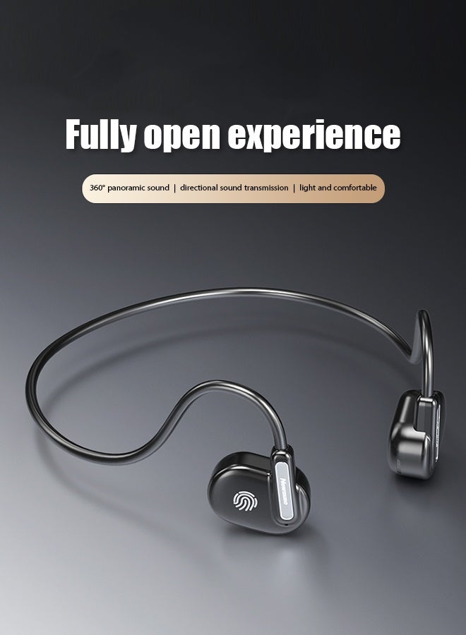 Newmine Open Earphones Lightweight Ear Hook Design 6+ Hours Of Long Battery Life Bluetooth V5.3 Directional Sound Transmission Without Sound Leakage Black Earphones - Image 4