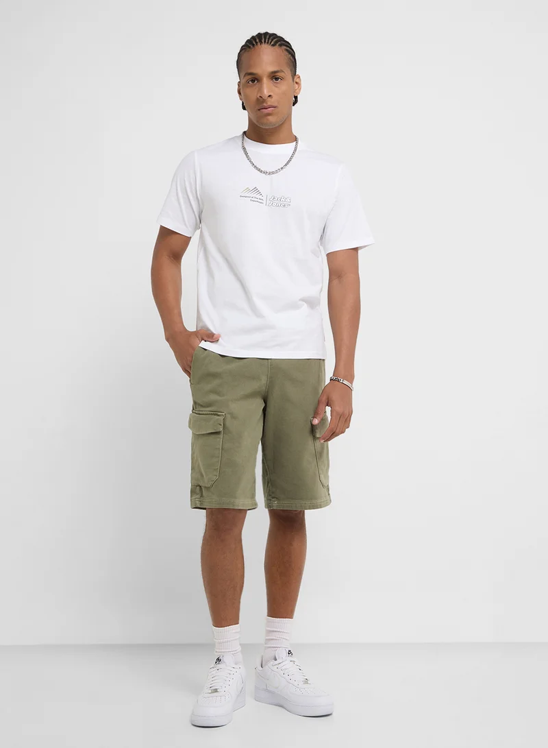 JACK & JONES 5 Pack Graphic Crew Neck T-Shirt