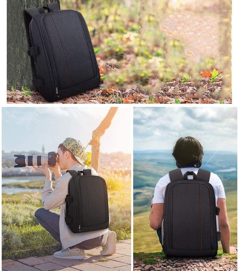 eWINNER Waterproof DSLR Camera Backpack with 15.6-inch Laptop Compartment - Large Capacity for Nikon, Canon, Sony (Purple) - Image 5