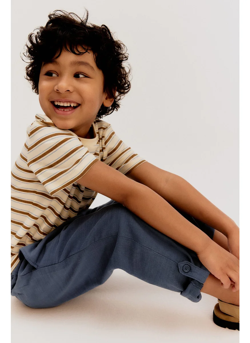H&M Cotton Roll-Up Chinos