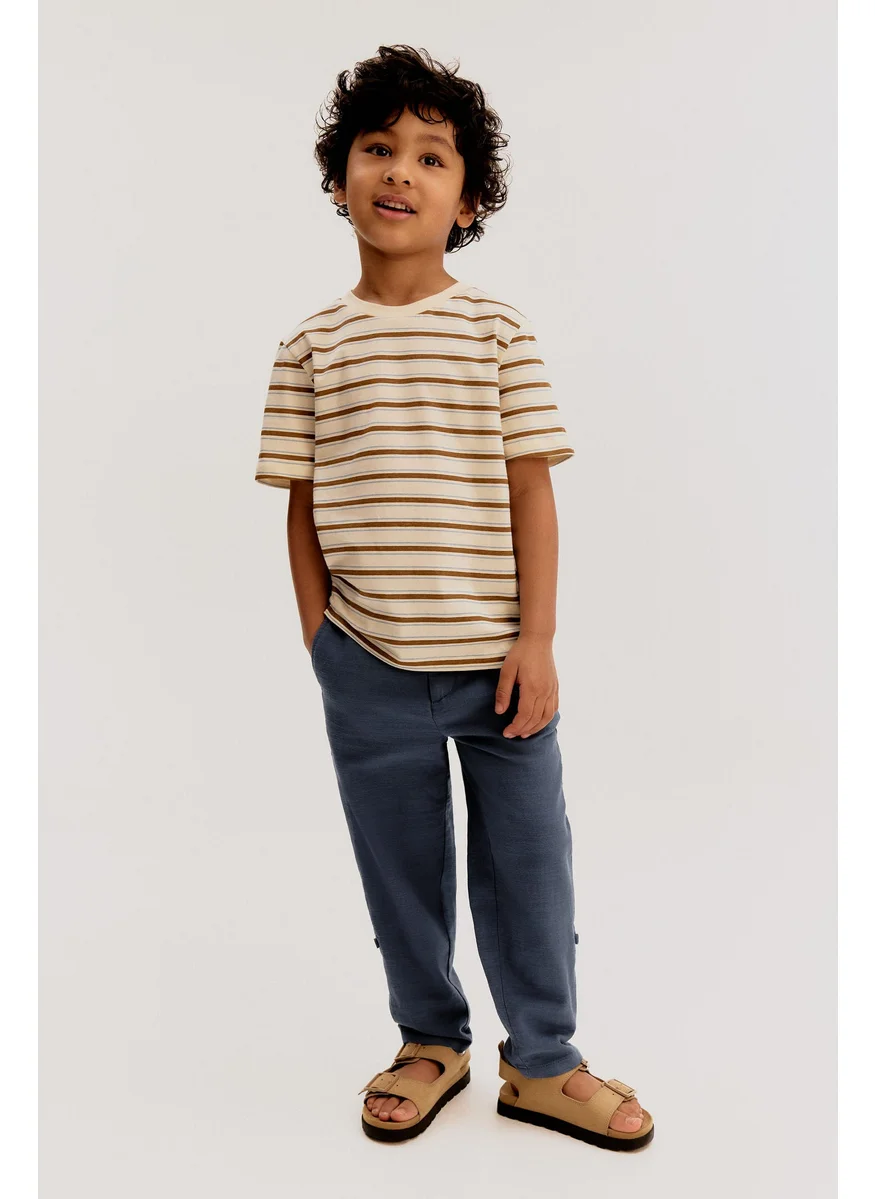 H&M Cotton Roll-Up Chinos