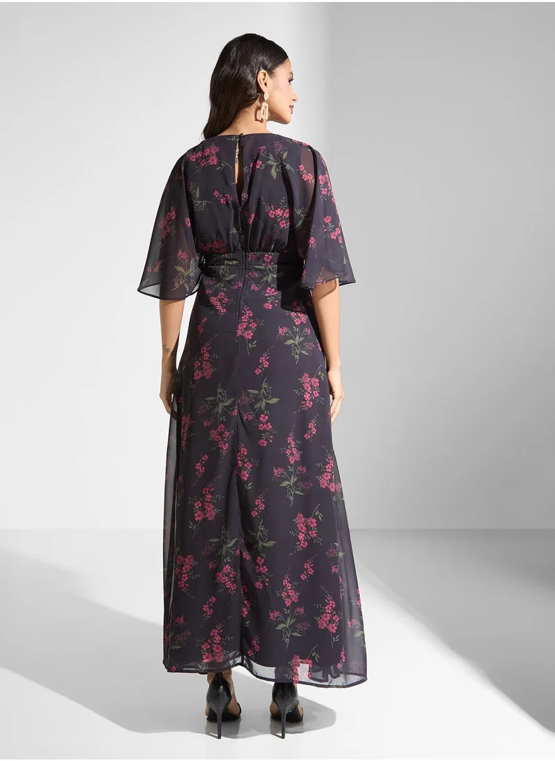 انايا ويذ لوف Floral Prints Wrap Dress