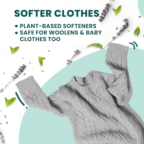 Happi Planet | Natural Fabric Conditioner & Fabric Softener | 1L | Softer Clothes, Lavender & Mint Freshness | Plant Based, Non-Toxic, Eco-Friendly, Organic, Herbal | Safe for Woolens & Baby Clothes - Image 3