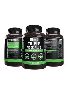 PURE ORIGINAL INGREDIENTS Pure Original Ingredients Triple Fiber (365 Capsules) No Magnesium Or Rice Fillers, Always Pure, Lab Verified  - Image 2