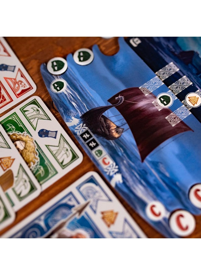 Pandasaurus Games Knarr Board Game - Form The Greatest Band of Vikings! Thrilling Exploration and Strategy Game, Fun Family Game for Kids & Adults, Ages 10+, 2-4 Players, 30 Min Playtime, Made by Pandasaurus Games - Image 3