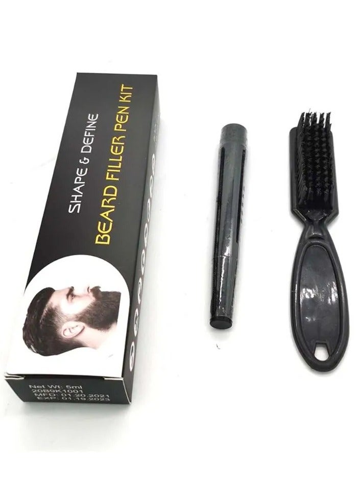 Generic Beard and Hair Definer Pen Beard Definer Brush for Shaping and Coloring Black  - Image 3