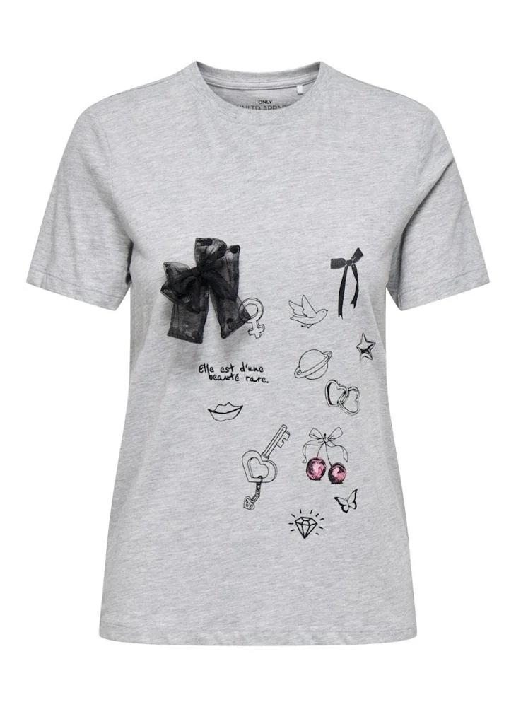 ONLY Short Sleeve BOW TOP