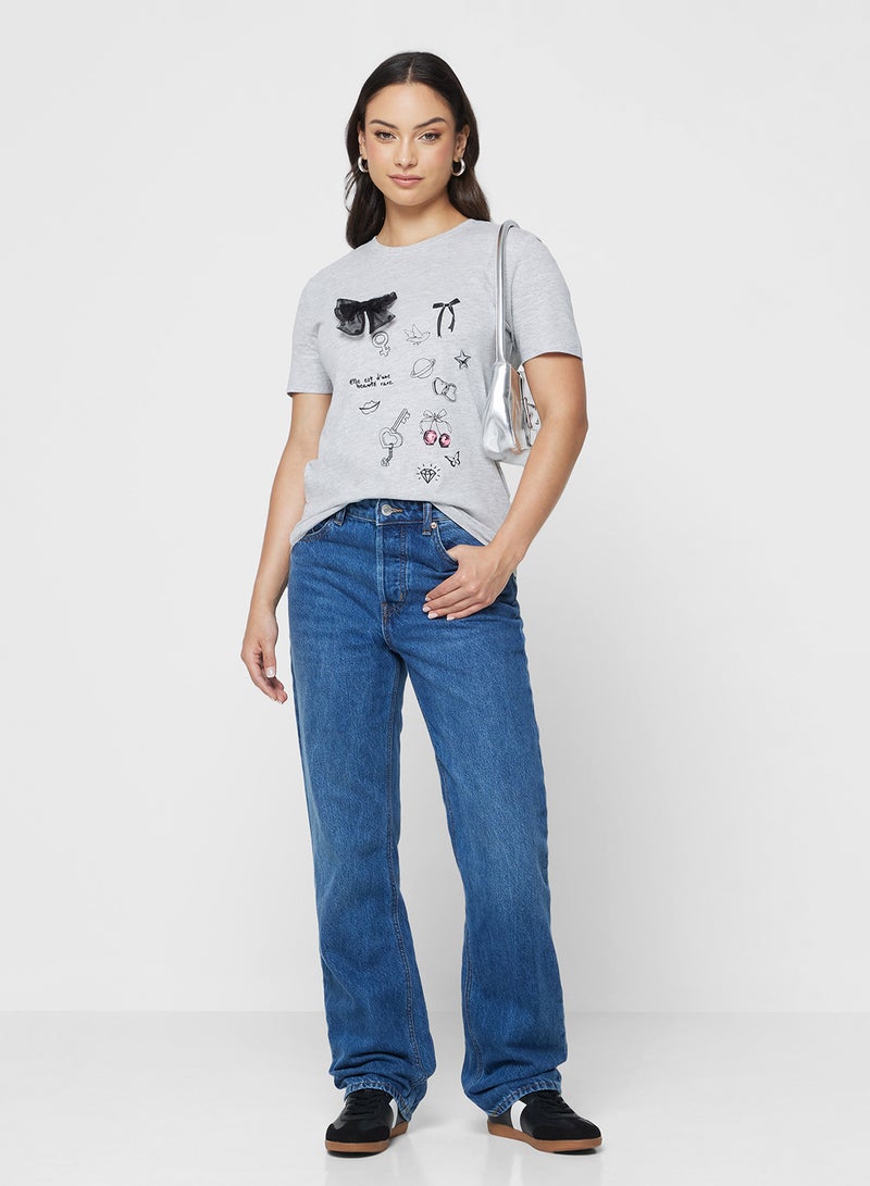 اونلي بلوزة بأكمام قصيرة بفيونكة - Image 4