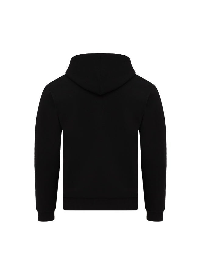 CEDRO Men's Cotton Blend Black Hoodie - Image 2