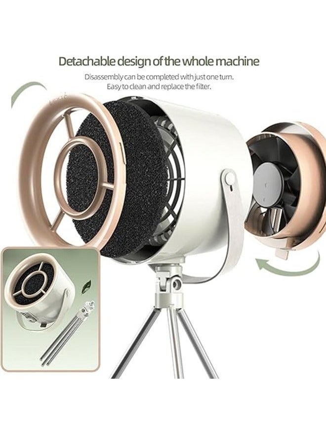 Range Hood with 2 Filters, USB Exhaust Fan, Desktop Range Hood for Home and Outdoor White - Image 5