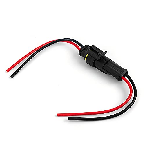 LanHong 12 kit 2 Pin Connector 16 AWG Waterproof Electrical Connectors Quick Disconnect Wire Connector - Image 3