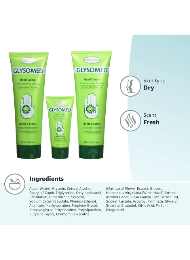 GLYSOMED Glysomed Hand Cream Combo 3 Pack (2 X Large Tube 8.5 Fl Oz + 1 X Purse Size 1.7 Fl Oz) - Image 3