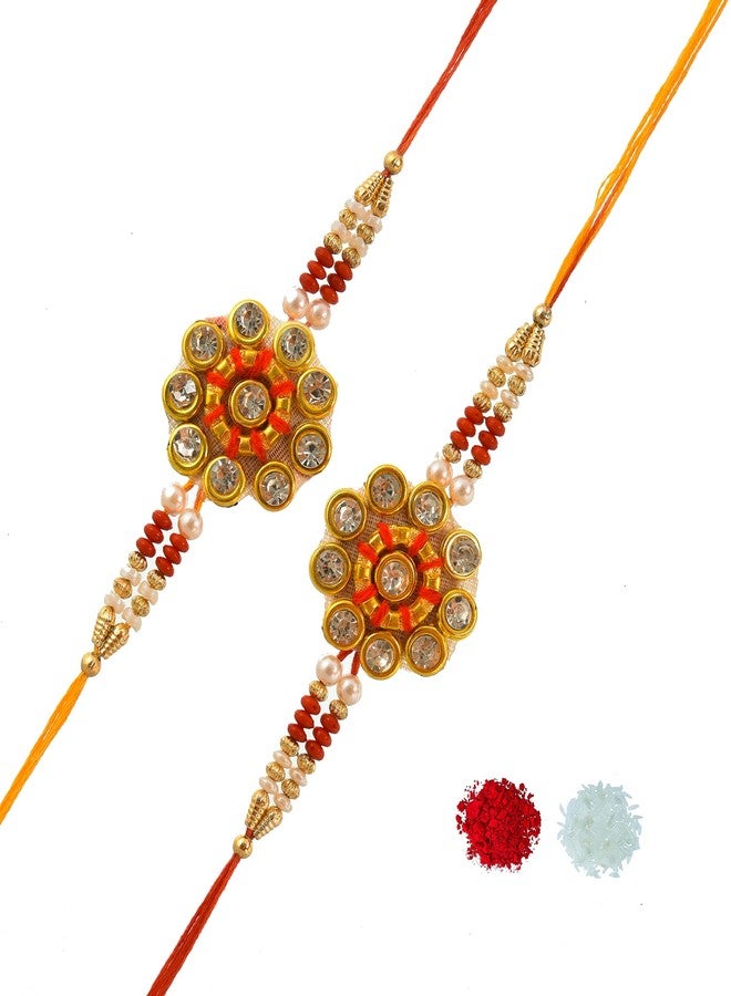 PrideKraft Rakhi Gift For Brother Designer Rakhi With Printed Mug| Rakhi For Younger Elder Brother| Traditional Exclusive rakhi (Rakhi with mug Article J) - Image 2