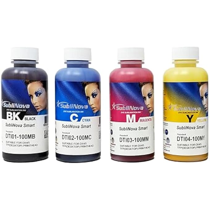 TEC SUBLINOVA SMART DTI DYE SUBLIMATION S (4 COLOUR SET (C,M,Y,K), 100ML) - Image 2