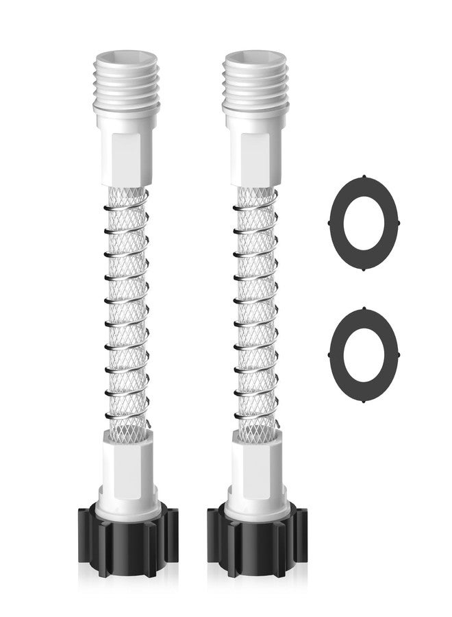 Membrane Solutions واقي خرطوم مرن من Membrane Solutions - يمنع تجعيد الخرطوم وإجهاده عند الصنابير والمياه، مناسب لمحول تمديد خرطوم غسيل السيارات والحدائق والمركبات الترفيهية، عبوة من قطعتين - Image 1
