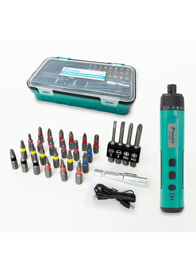 Pro'skit Pt-1366u Electric Screwdriver 26-in-1 Rechargeable Cordless Screwdriver Kit For Home Use - Image 2