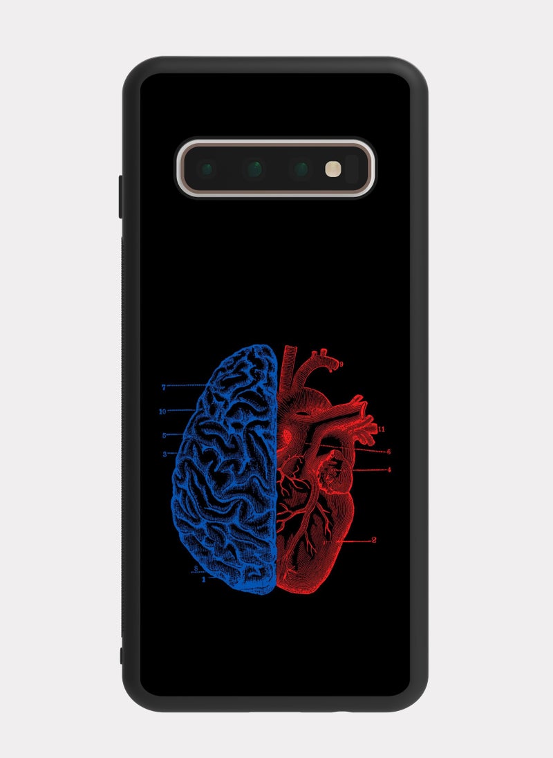 PXLAAT Samsung Galaxy S10 Plus case cover Brain And Heart - Image 1