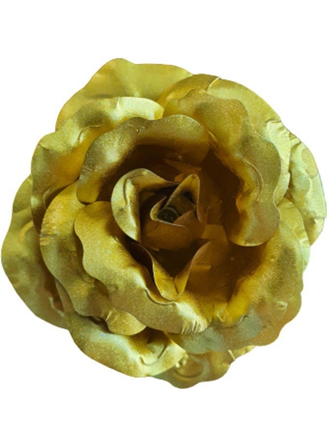 Set of 5 24K Gold-Plated Artificial Rose – Eternal Metallic Golden Flower Decor for Anniversaries, Valentine’s Day, and Luxury Home Gifting - Image 3