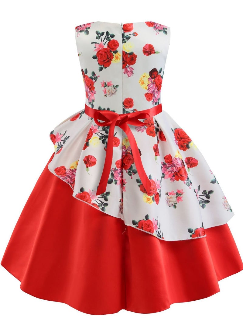 Loquat Girl princess dress Red - Image 2