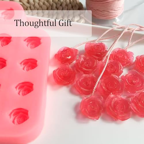 XLANMAY DIY Silicone Rose Shaped Grape Soap Molds - Exquisite Soap Making Kit Moldes para Jabones Artesanales Make Your Own Soaps for Gift (Without Soaps) - Image 5