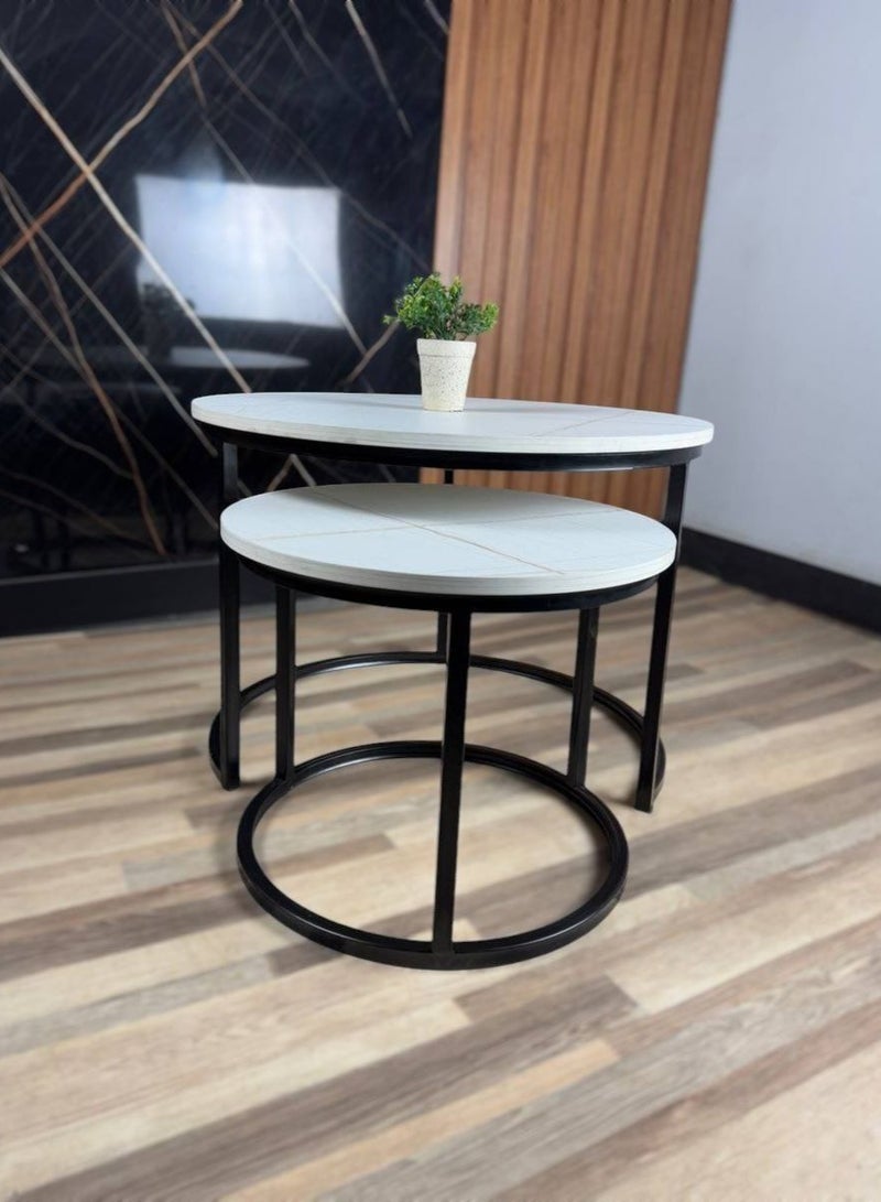 طاولة قهوة معدنية - Image 4