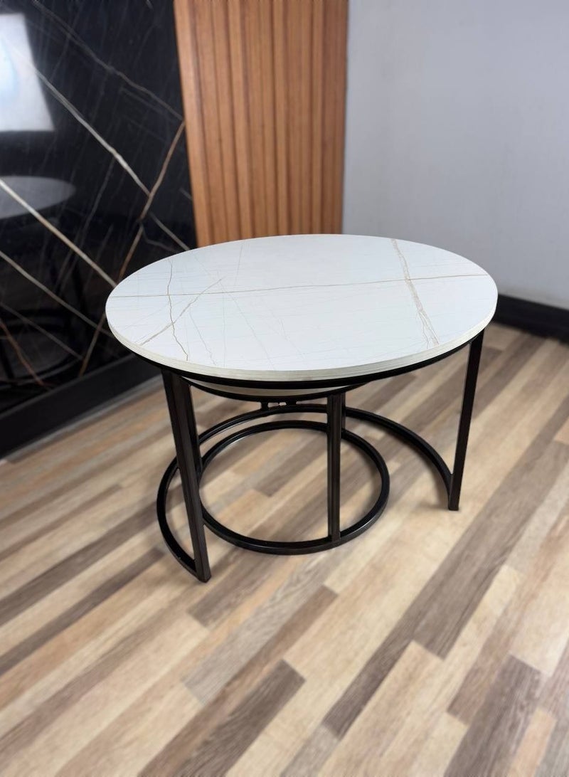 طاولة قهوة معدنية - Image 3