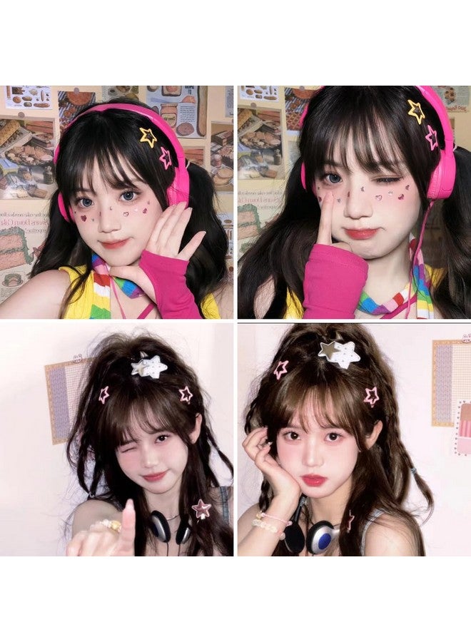 DonLeeving 60 PCS Pink Star Snap Hair Clips Non-slip Toddlers Colorful Cute Lovely Metal Hair Barrettes Y2k Hair Accessories for Women Girls (Style 10) - Image 4