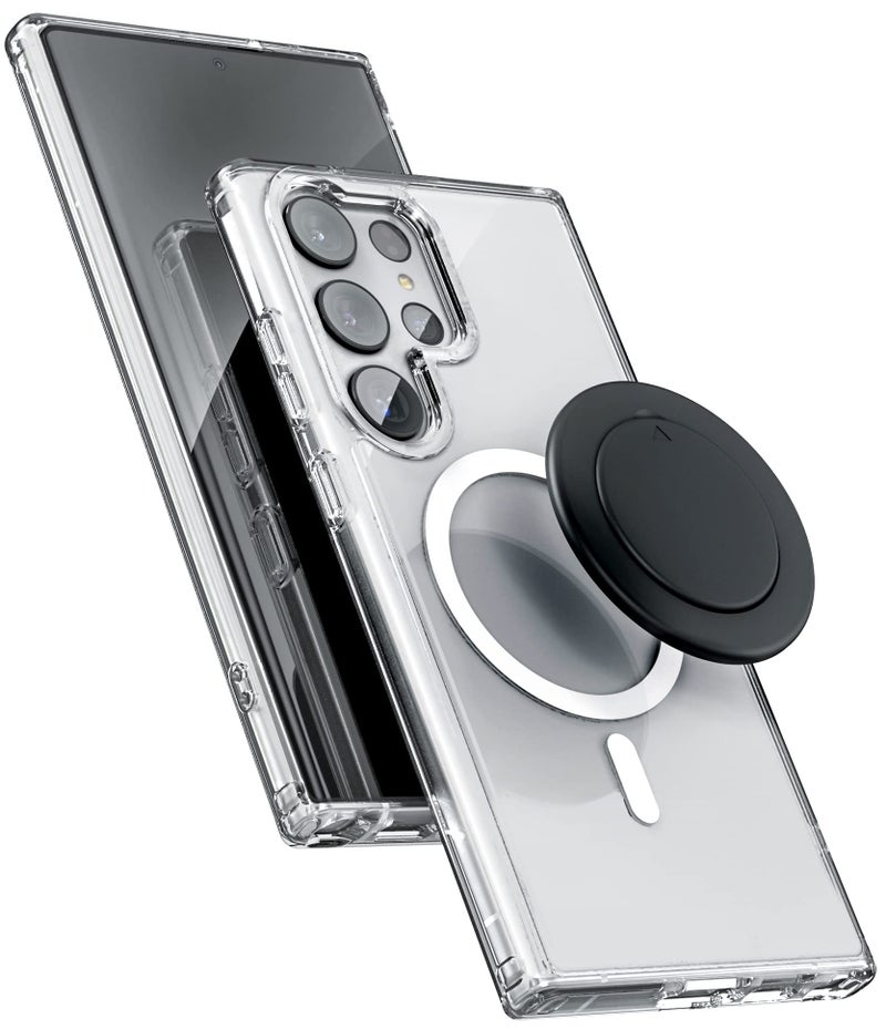 Encased Magnetic Pop Case for Samsung Galaxy S23 Ultra 68 2023 with Magnet Phone Grip Socket Compatible with MagSafe - Image 2